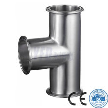 Accesorios para tuberías sanitarias 304 316L Stainless Steel Equal Tee